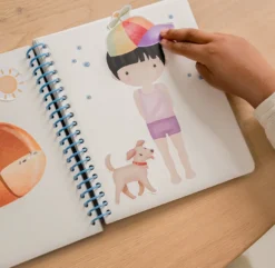 Aankleed- en stickerboek Jim & Friends