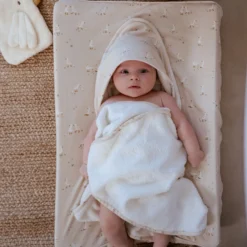 Aankleedkussenhoes - Beige - Newborn Naturals - Little Goose