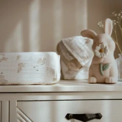 Aankleedkussenhoes - Wit - Newborn Naturals - Baby Bunny