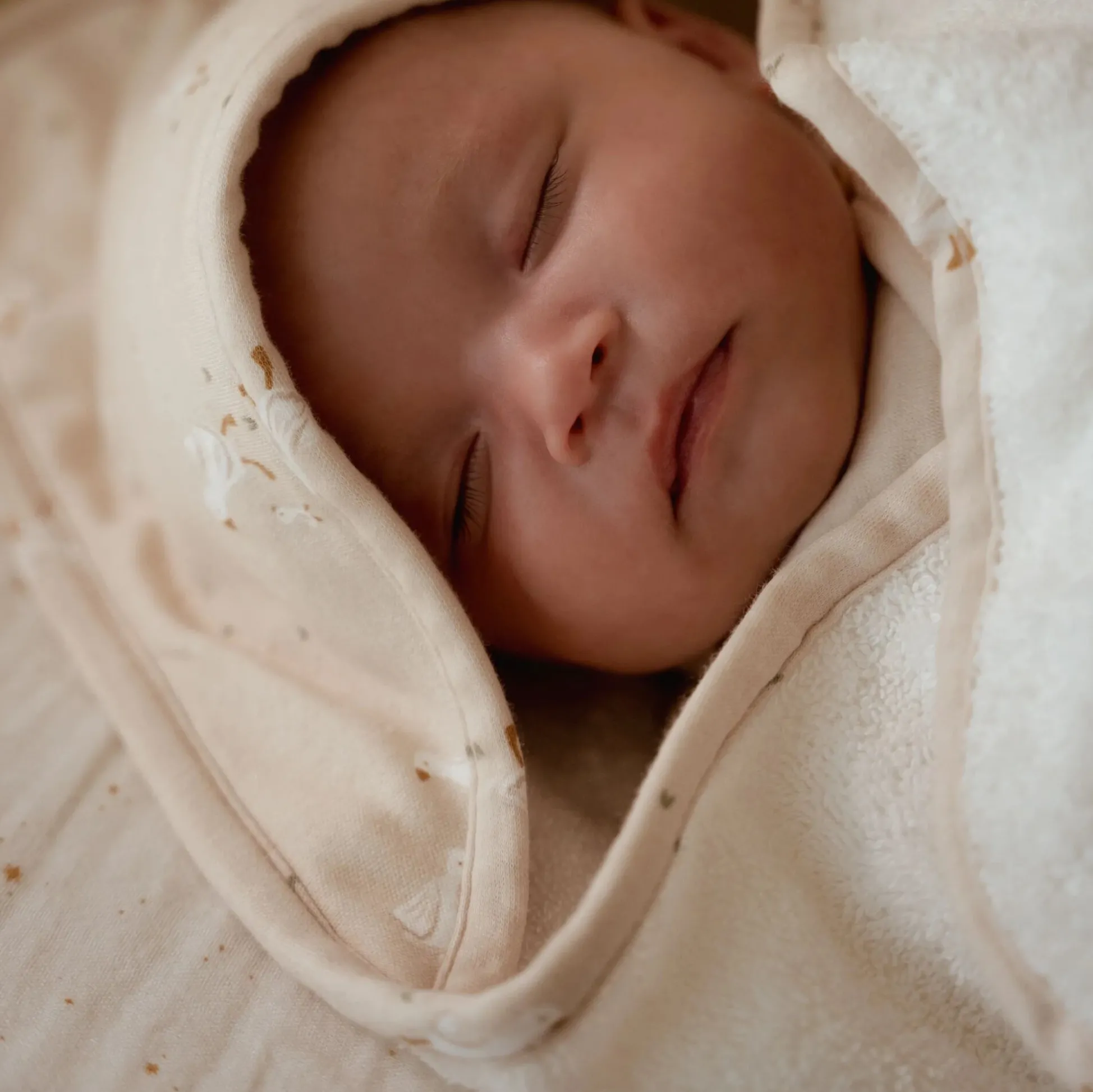 Aankleedkussenhoes - Wit - Newborn Naturals - Moon & Stars