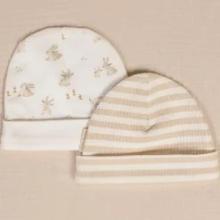 Babymutsje - Wit - Newborn Naturals - Baby Bunny