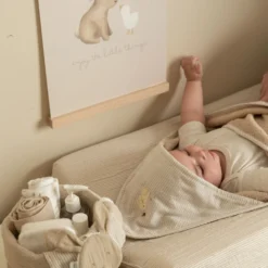 Badcape - Beige - 75 x 75 - Newborn Naturals - Baby Bunny