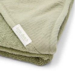 Badcape - Geborduurd - Groen - 75 x 75