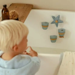 Badwand bekers - blauw - Essentials