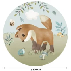 Behangcirkel - Meerkleurig - Forest Friends