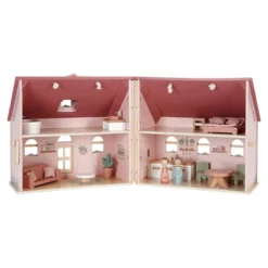 Draagbaar poppenhuis hout