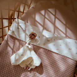 Gebreid ledikantdeken - Fleece - Roze - Essentials