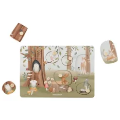 Geluidenpuzzel - Blauw - Forest Friends