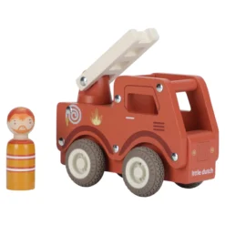 Houten brandweerwagen – Rood – Essentials