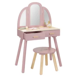 Houten kaptafel groot– Roze – Essentials