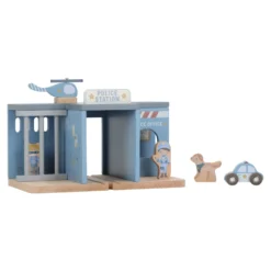 Houten politiebureau – Blauw – Essentials