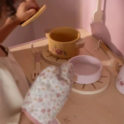 Houten speelkeuken - Roze