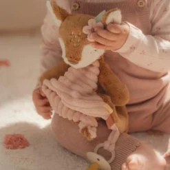 Knuffeldoekje knuffel Hert - Roze - Fairy Garden