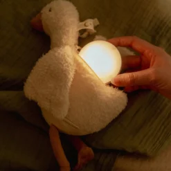 Knuffelgans Licht & Geluid - Wit - Little Goose