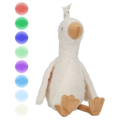 Knuffelgans Licht & Geluid - Wit - Little Goose