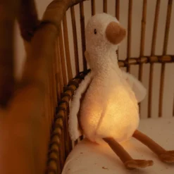 Knuffelgans Licht & Geluid - Wit - Little Goose