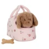 Knuffelhond in tas – Roze – Essentials