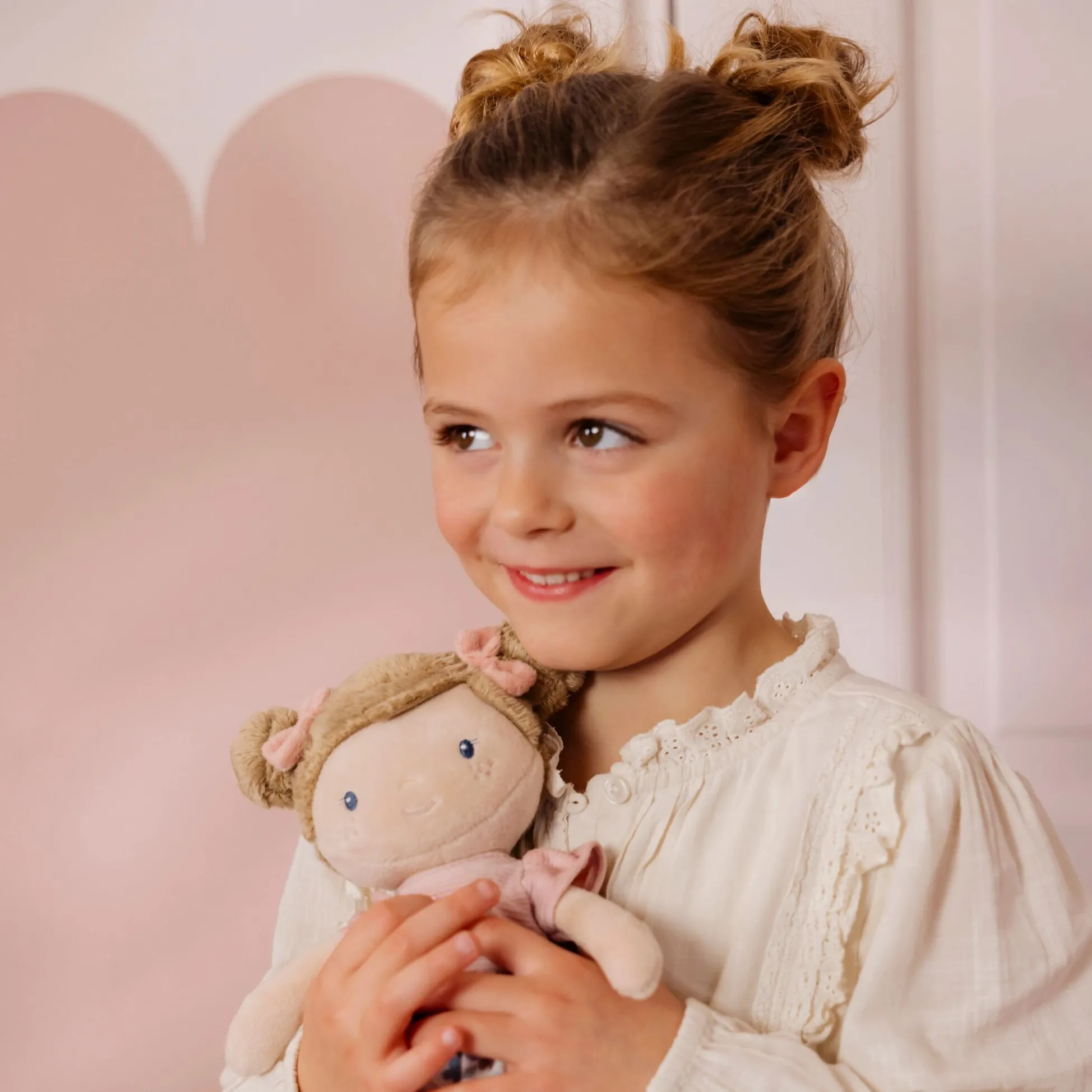 Knuffelpop Rosa - 35 cm