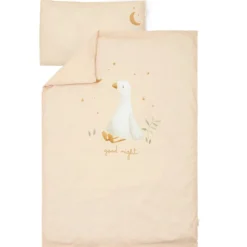 Ledikant dekbedovertrek - Beige - Newborn Naturals - Little Goose
