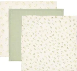 Monddoekjes set - Groen - Essentials - Blueberry Leaves