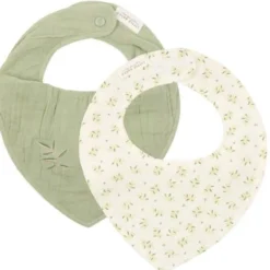 2-pack Bandana slab - Groen - Essentials - Blueberry Leaves