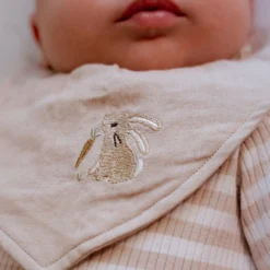 2-pack bandana slab - Wit - Newborn Naturals - Baby Bunny