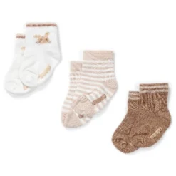 3-pack sokken - Zand - Newborn Naturals - Baby Bunny