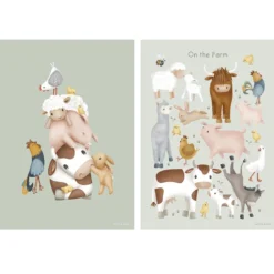 Poster - Meerkleurig - Maat A3 - Little Farm