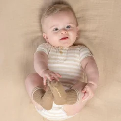 Romper korte mouw - Zand - Newborn Naturals