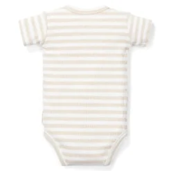 Romper korte mouw - Zand - Newborn Naturals