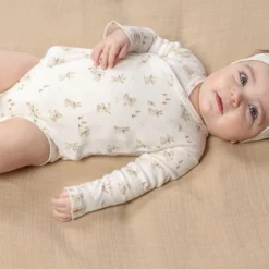 Romper overslag lange mouw - Wit - Newborn Naturals - Baby Bunny