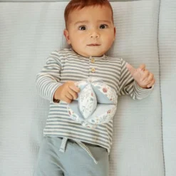 Shirt lange mouw - Blauw - Forest Friends - Stripe