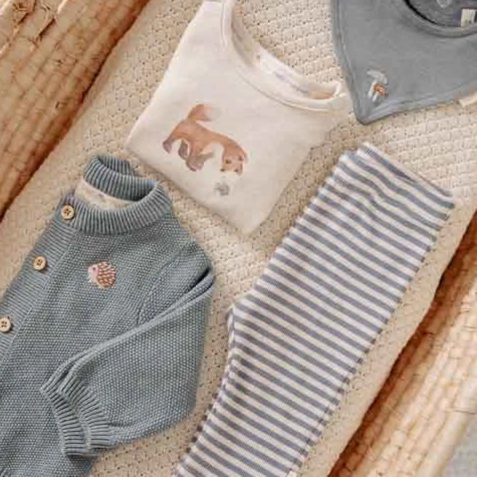 Shirt lange mouw - Zand - Forest Friends - Vosje