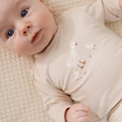 Shirt lange mouw - Zand - Newborn Naturals - Little Goose