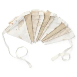 Slinger met vlaggetjes - Wit - Newborn Naturals - Baby Bunny