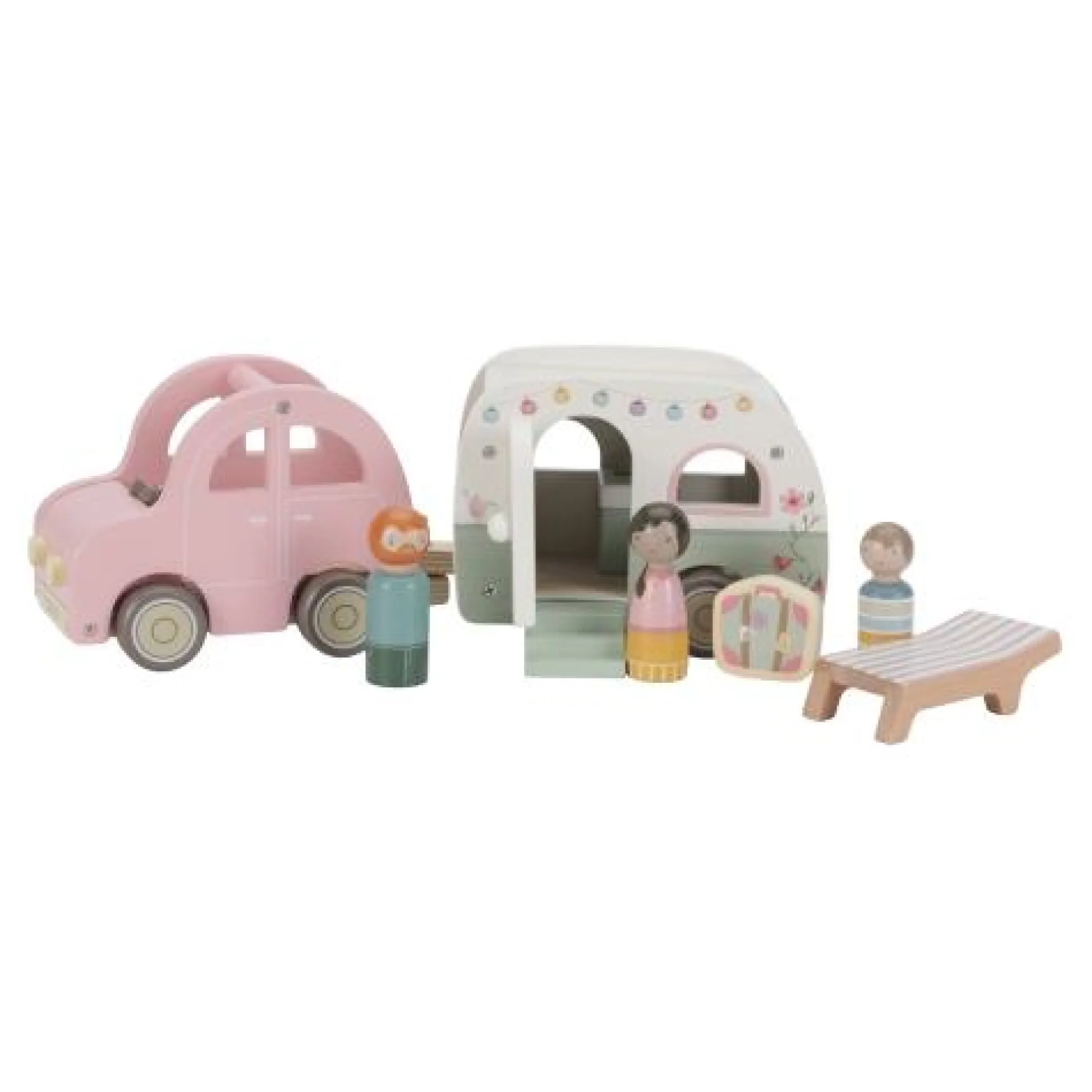 Speelgoed auto met caravan - Meerkleurig - Essentials