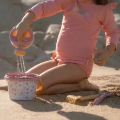 Strandset Pink Flowers set van 5