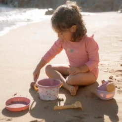 Strandset Pink Flowers set van 5