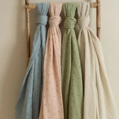 Swaddle - Beige streepjes - 120 cm