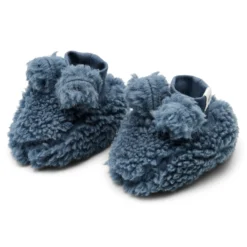 Teddy slofjes - Blauw - Newborn Naturals