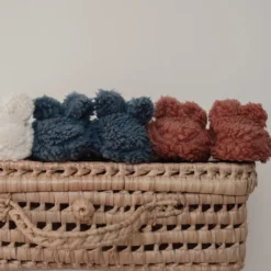 Teddy slofjes - Roze - Newborn Naturals
