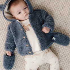 Teddy wanten - Blauw - Newborn Naturals
