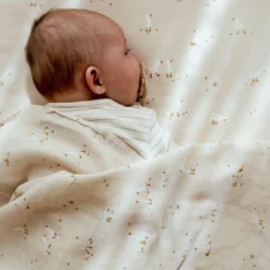 Wiegdeken - Beige - Little Goose - Moon & Stars