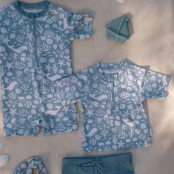 Zwemshirt korte mouw - Lichtblauw - Sea Life