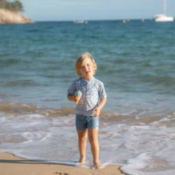 Zwemshirt korte mouw - Lichtblauw - Sea Life