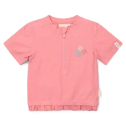 Zwemshirt korte mouw - Roze - Sunny Flowers